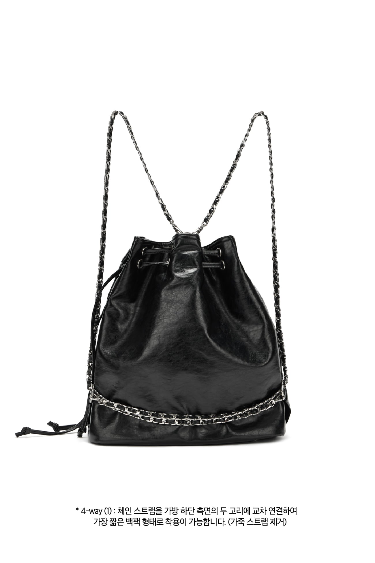 DEINET 5-WAY STUD POCKET MULTI BAG IN BLACK
