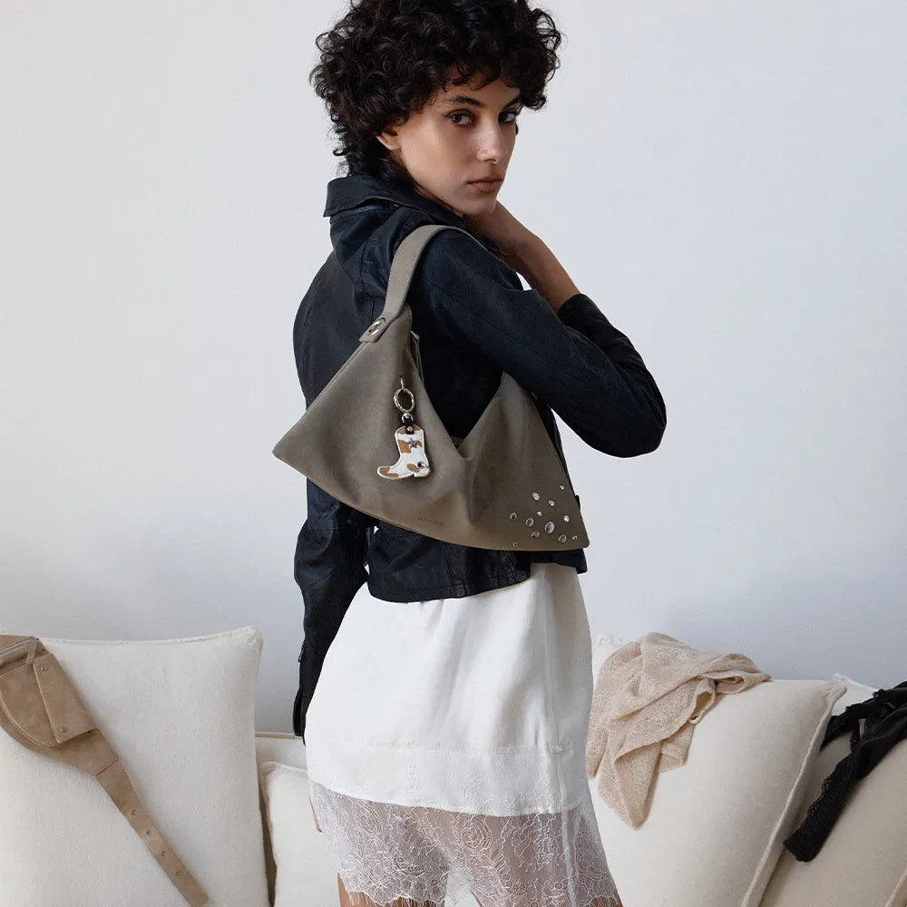 RORA HOBO BAG MINI - KHAKI BEIGE