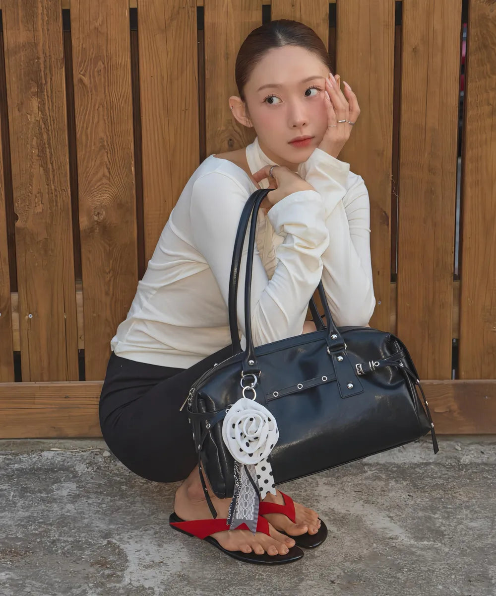 LETERIE BELTED SERA BAG_BLACK
