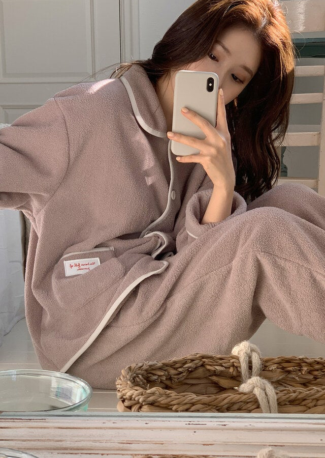 [韓國售出7000+⭐️] J'eu Dewey Sleep Jogger Pajama Set 6colors