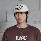 LSC Washed Star Logo Cap Cream