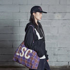 LSC Reversible Check Logo Big Eco Bag Black
