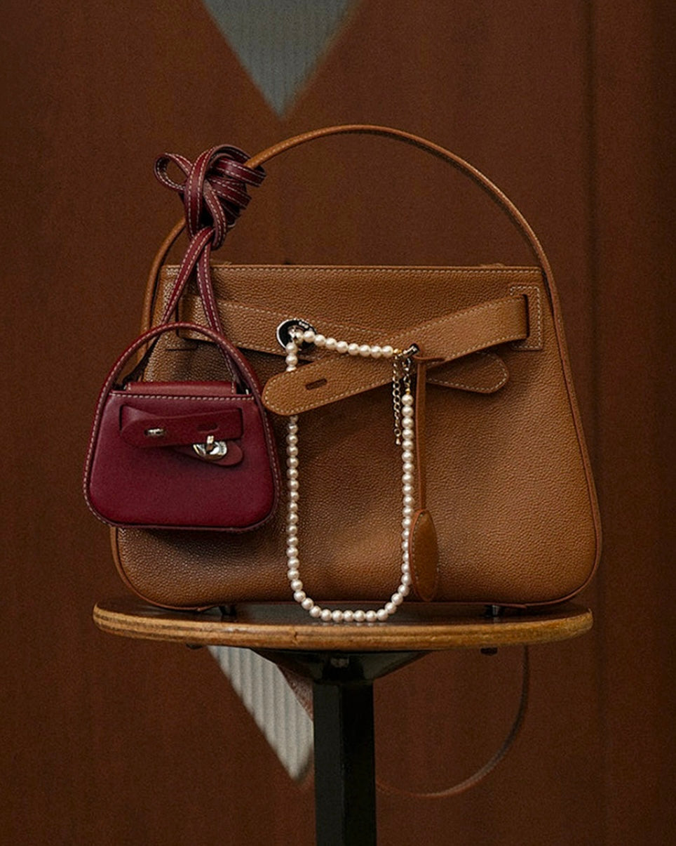 [100%牛皮] THE OFTN TILT CAMEL M