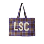 LSC Reversible Check Logo Big Eco Bag Black
