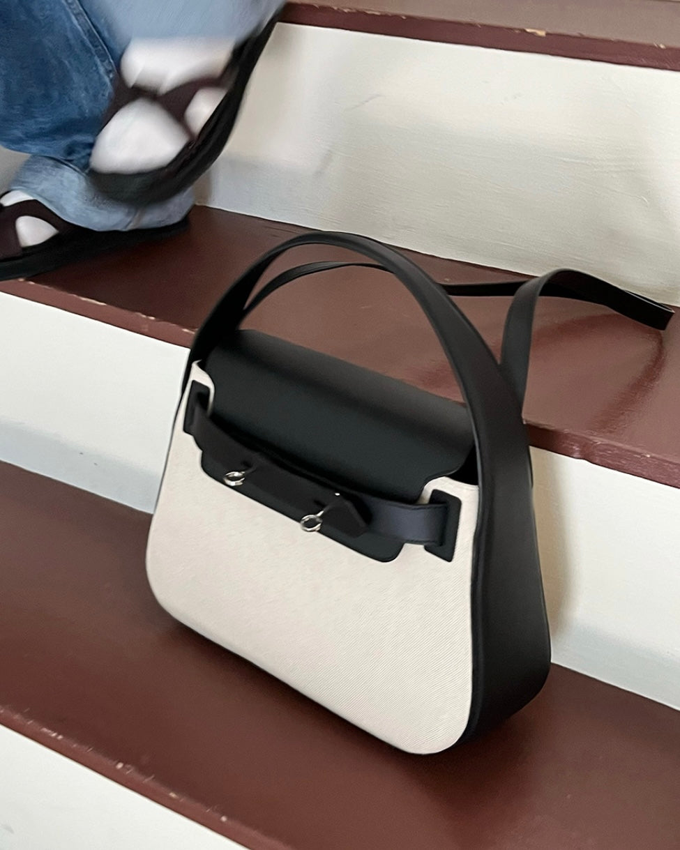 [100%牛皮] THE OFTN TILT / BLACK x CANVAS