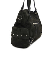 DEINET STUD POCKET BIG BAG IN BLACK