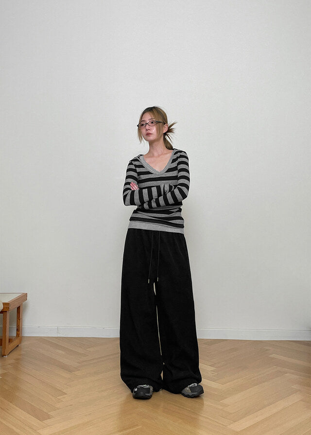 [WARM♨️] 韓國製造 Corduroy Mink Set / Black