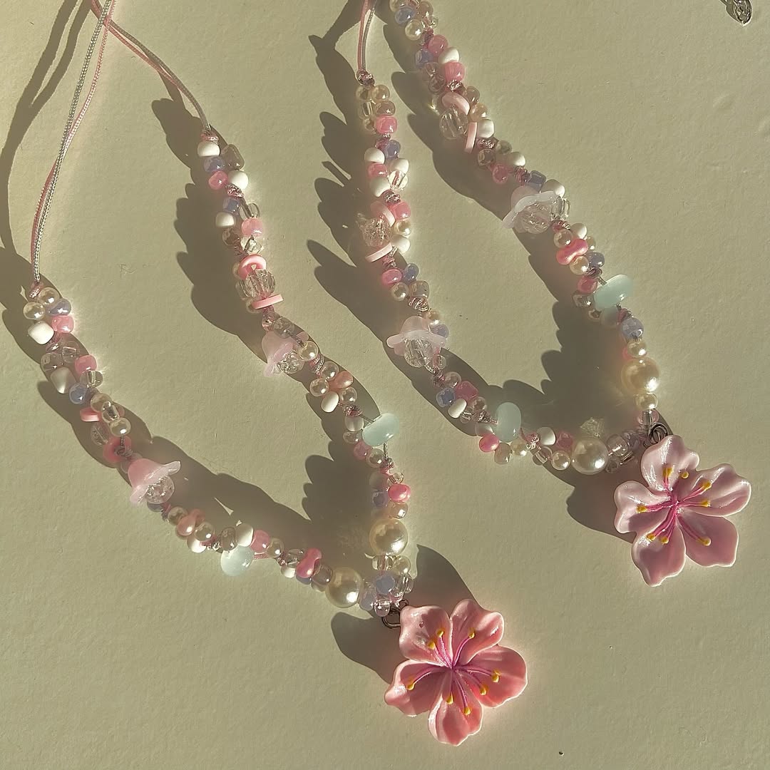 abbie.acc Floral Bright Necklace / 5colors