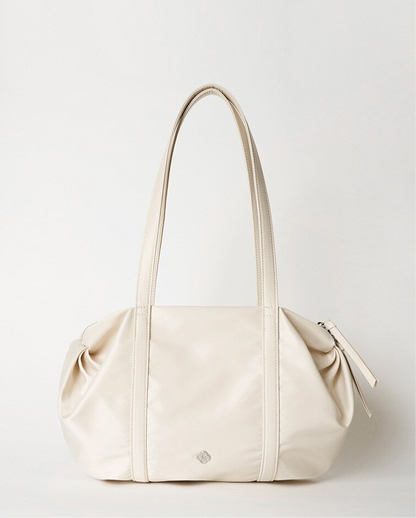 Heeari Aurora Shirring Duffle Bag - ivory