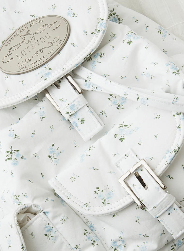 lotsyou Nostalgia Chubby Backpack - Flower