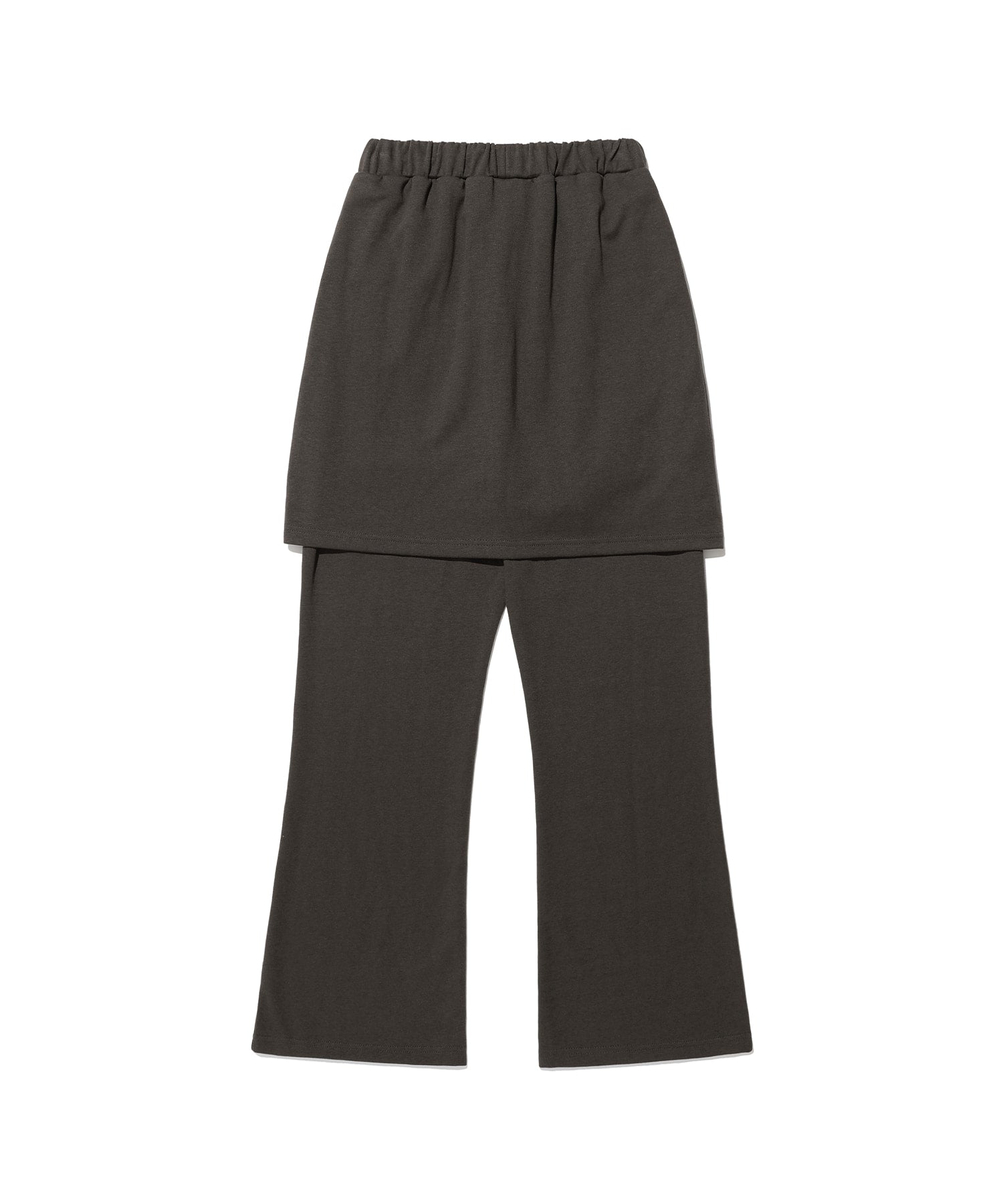 niceghostclub LOGO SWEAT LAYERED PANTS [CHARCOAL]