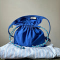 Drawstring Crossbody Bag / COBALT BLUE