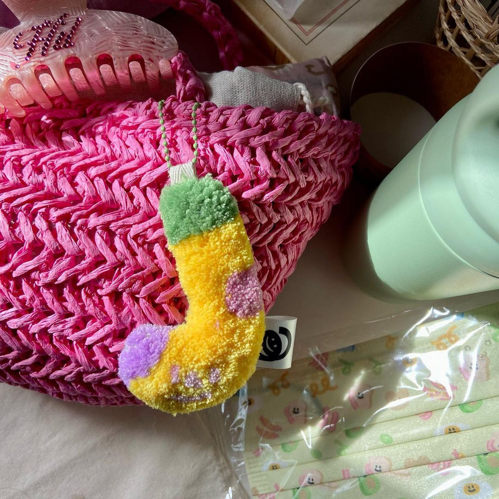 Smiley Alphabet Keychain (customize OK!)