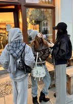 [DEINET] BELTED POCKET MINI SHOULDER BAG IN BEIGE