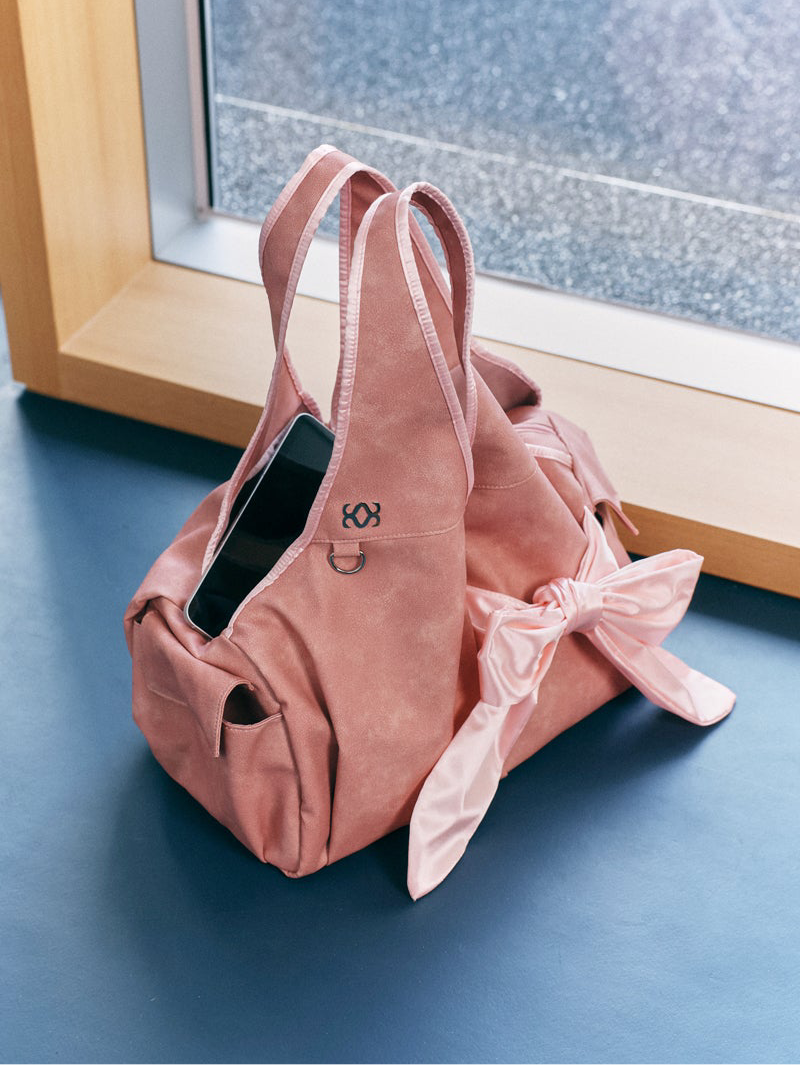 siweol Bow Shoulder Bag / Nubuck Pink
