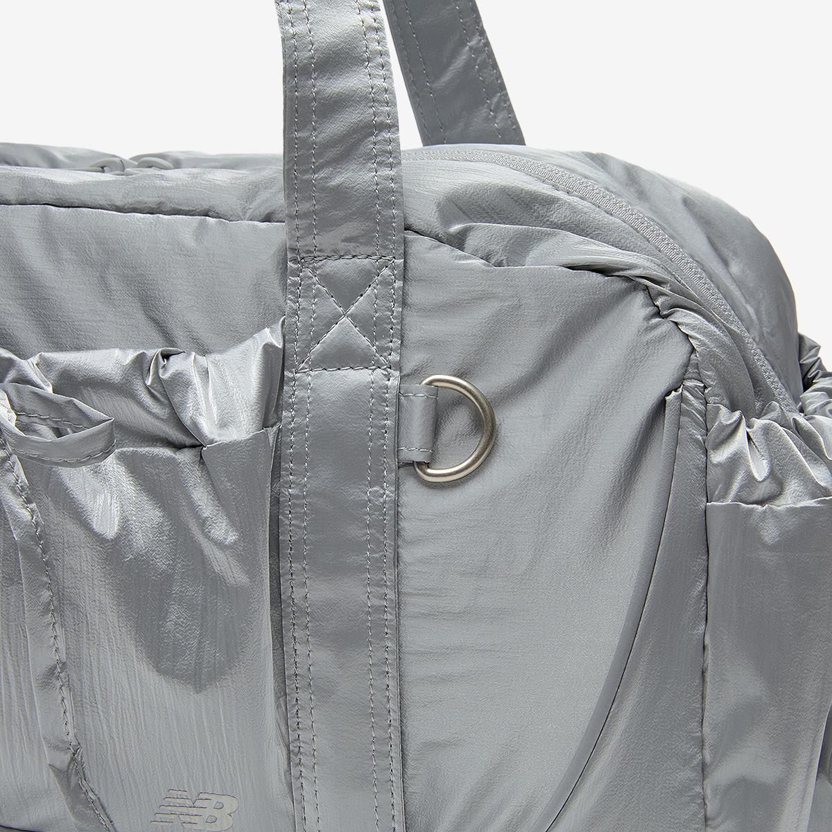 NB New Balance Glossy Ribbon Duffle Bag / Silver