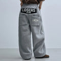 LSC Star Stud Wide Fleece Pants Grey