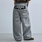 LSC Star Stud Wide Fleece Pants Grey