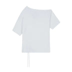 Illigo LOVE ONE SHOULDER OVERFIT T-SHIRT - White