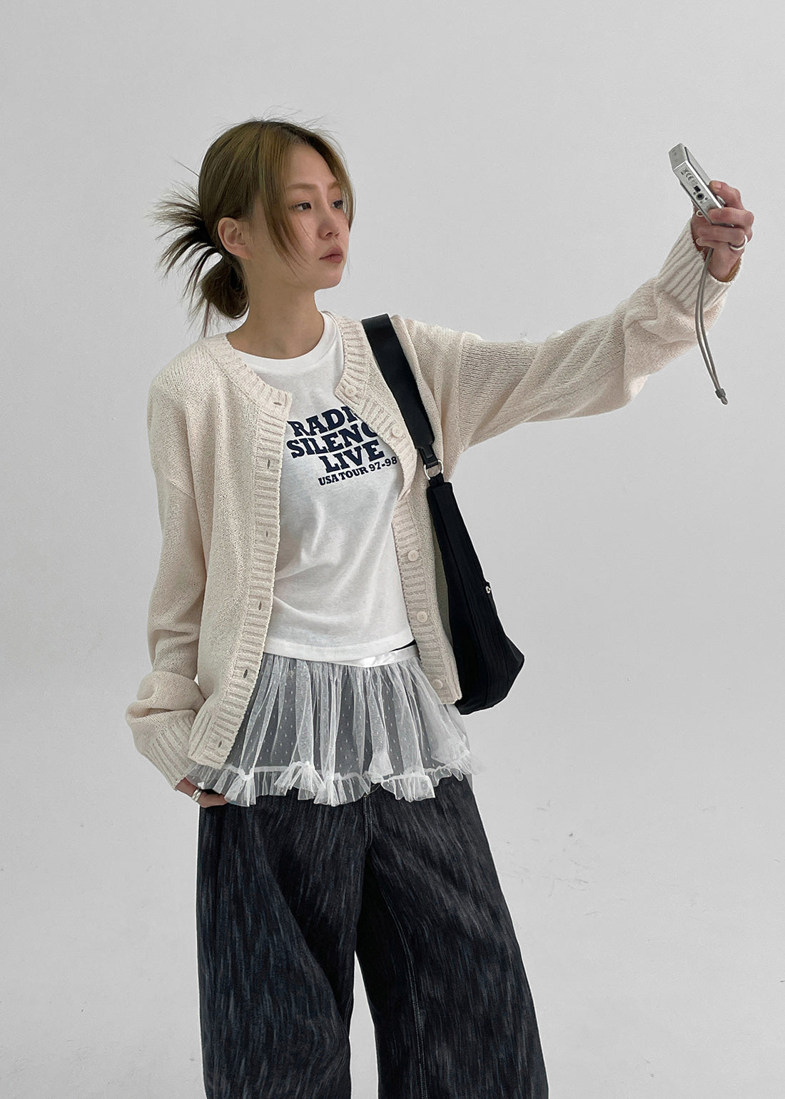 [韓國製造🇰🇷] BLACKUP Seasoned Bocashi Knit Cardigan / 2colors