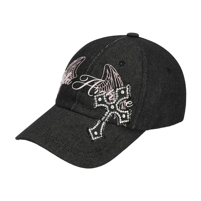GILA ARCHIVE CROSS PATCHED WING BALLCAP_BLACK