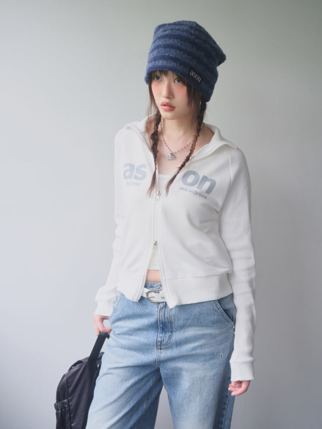 ason SALT ZIP-UP / WHITE