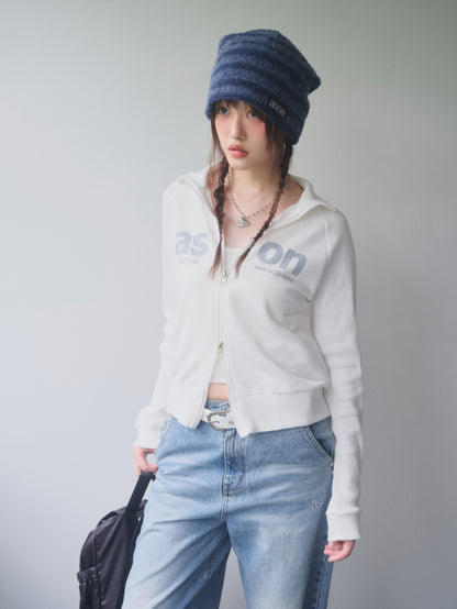 ason SALT ZIP-UP / WHITE