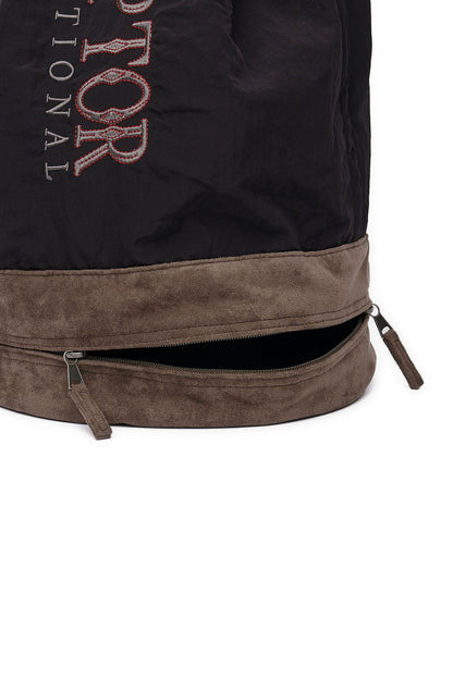 Sculptor Two Way Bucket Messenger Bag - Black