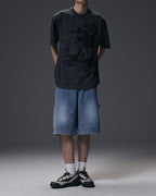 NOT4NERD Carpenter Bermuda Denim Shorts / Deep Blue
