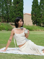 miss mila garden knit set milk