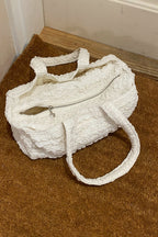 NANACREW MINI DUFFLE BAG - IVORY RUFFLE