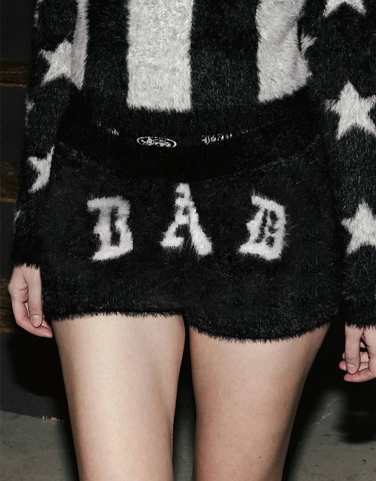 Mystic Mohair Boy Shorts - Black