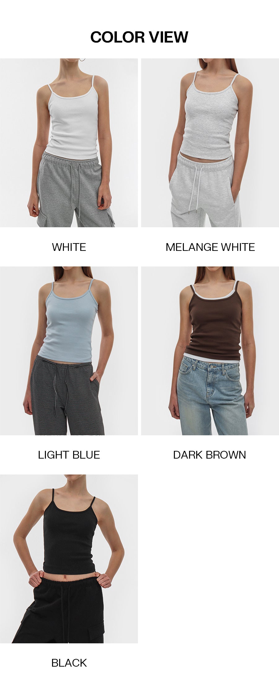 [韓國銷量2000+][B-BASIC] Standard Basic Tank Top / 5colors