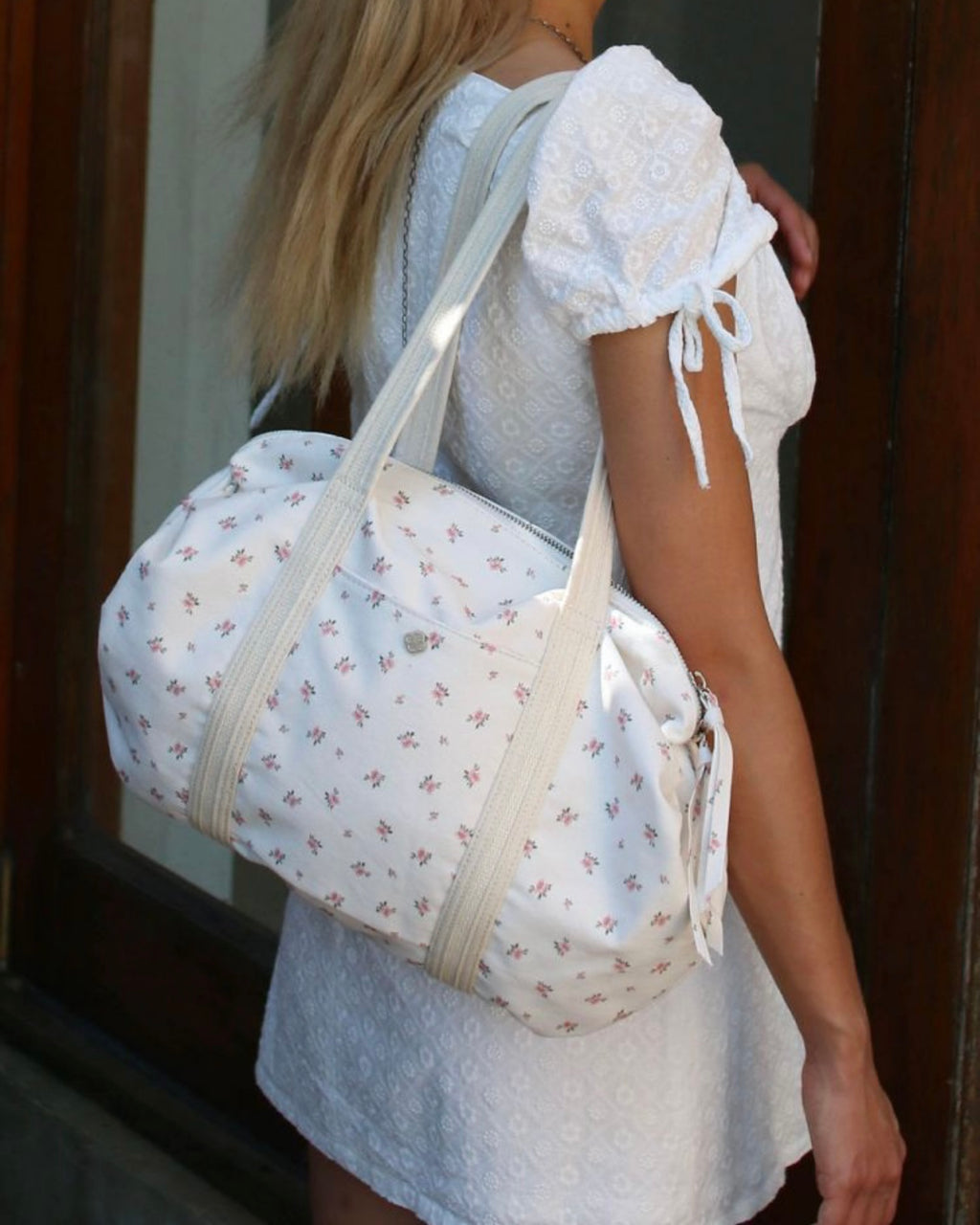 Heeari Aurora Shirring Duffel Bag - Floral