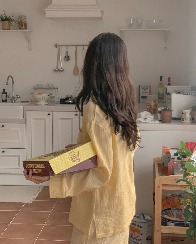 [韓國售出16,000+⭐️] J'eu Seven Days Cotton Pajama Set 7colors