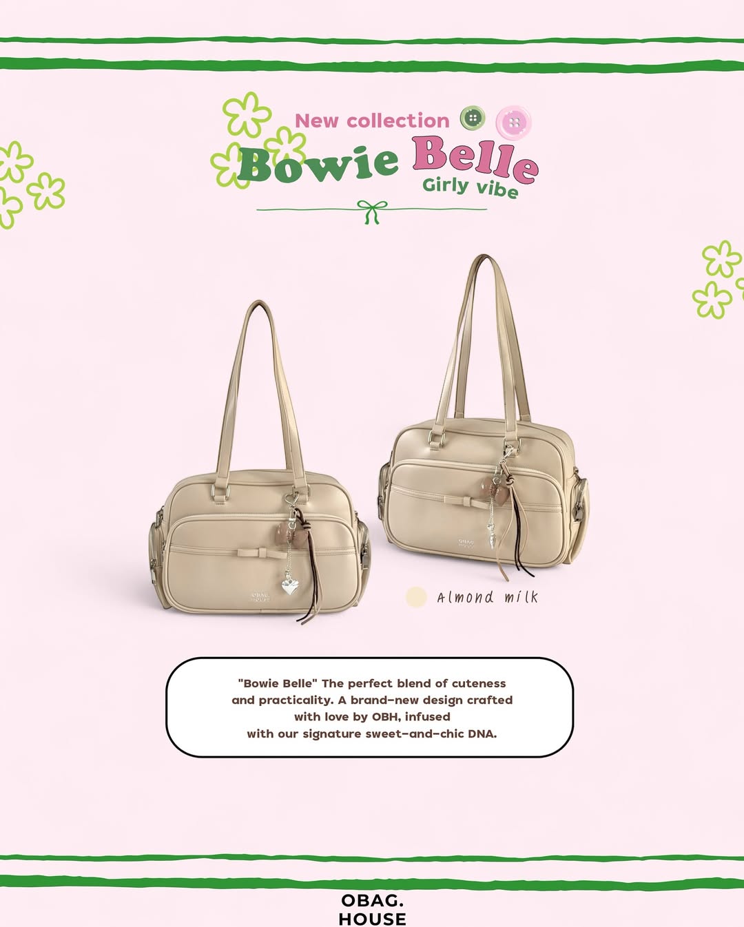 [New-in💓] [獨家代理🎀] Bowie Belle Shoulder Bag / 6colors