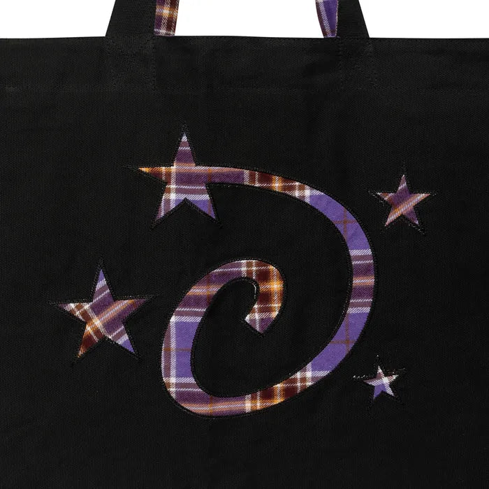 LSC Reversible Check Logo Big Eco Bag Black