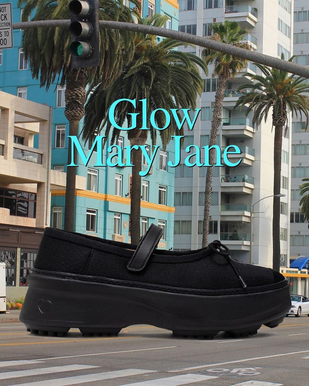 flct Platform Mary Jane - Glow Black