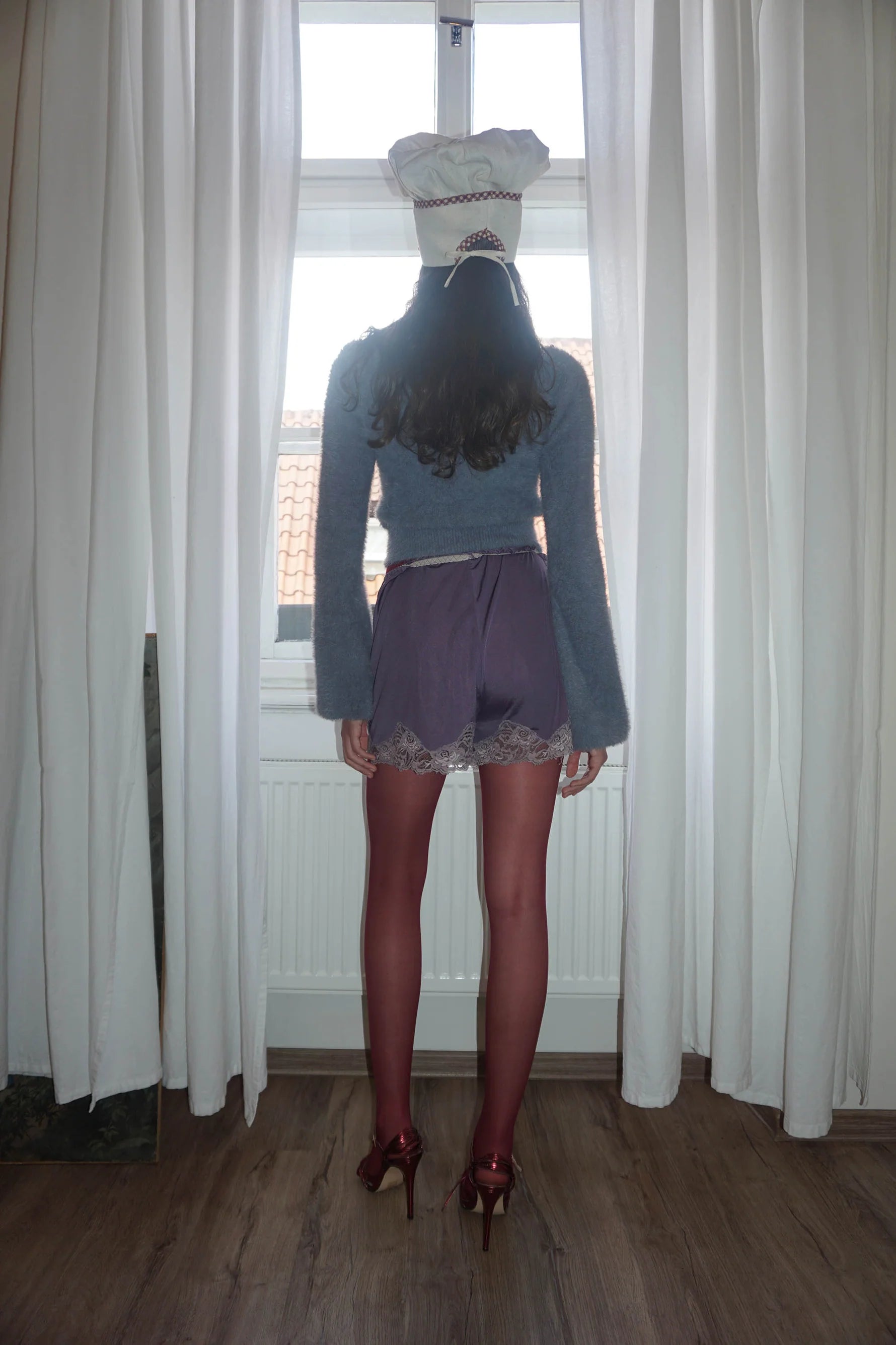 Angora Cardigan Blue