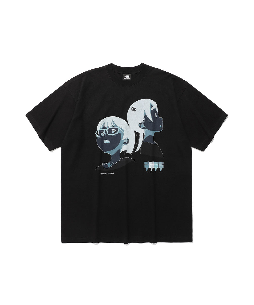 niceghostclub DEDEDEDE EXPRESSION BIGBIG TEE [BLACK]