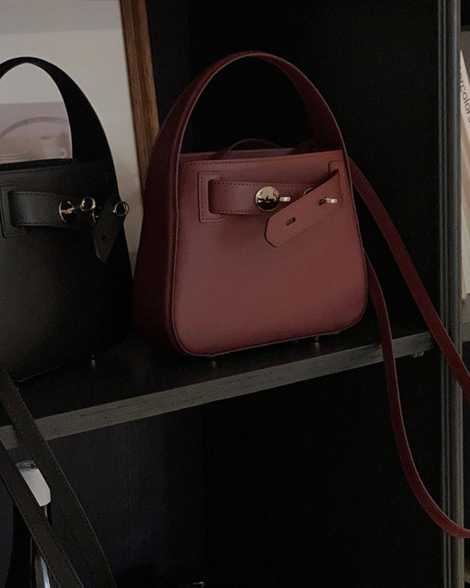 [100%牛皮] THE OFTN TILT / BURGUNDY S