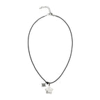 LSC Star Stone Pendant Necklace - White