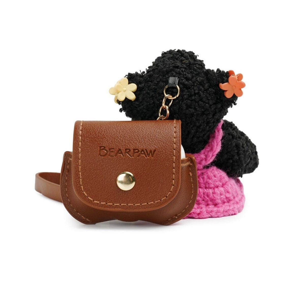 BEARPAW Bear Doll AirPods Case / Black Pupu