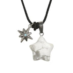 LSC Star Stone Pendant Necklace - White