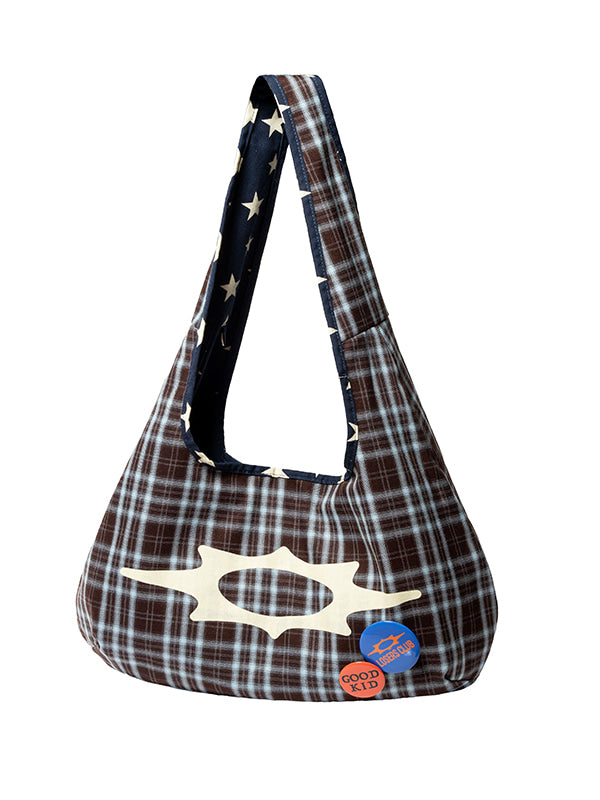 LSC REVERSIBLE STAR SHOULDER BAG (NAVY)