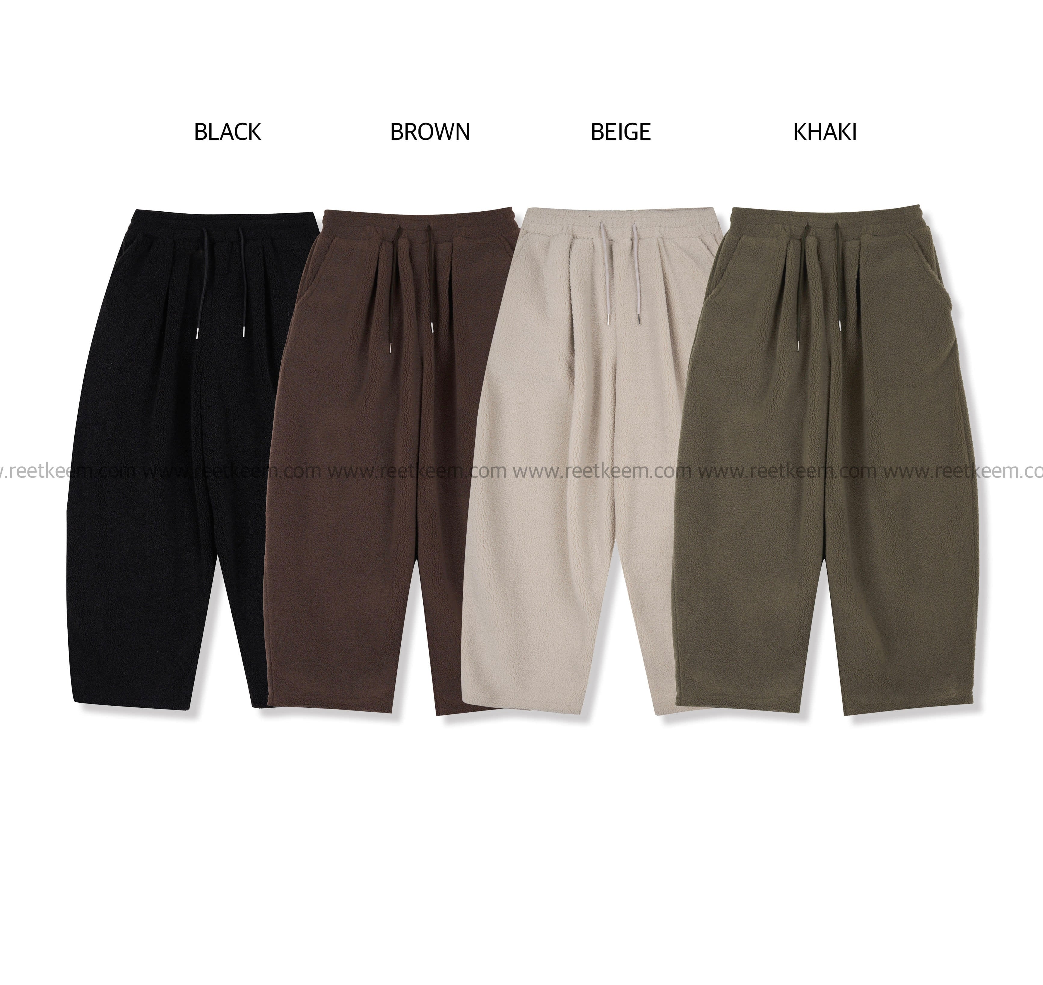 SOFT PILE PANTS - 4 COLORS