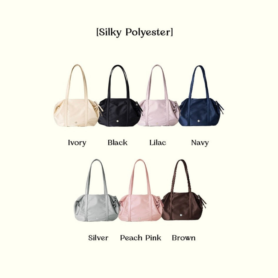 Heeari Aurora Shirring Duffel Bag - Rose Gold