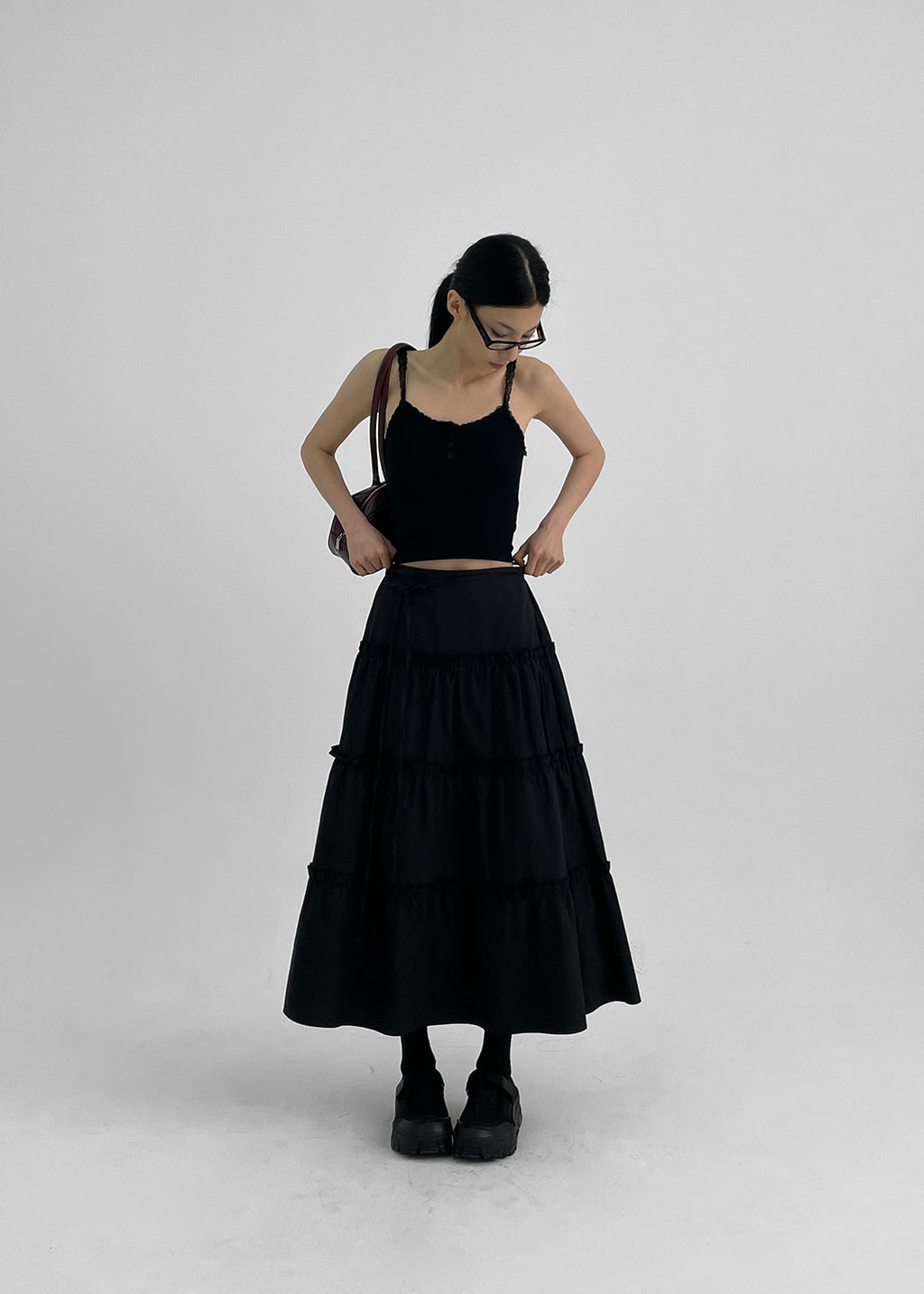 [韓國銷量3000+] Signature Flare Long Skirt / 2colors