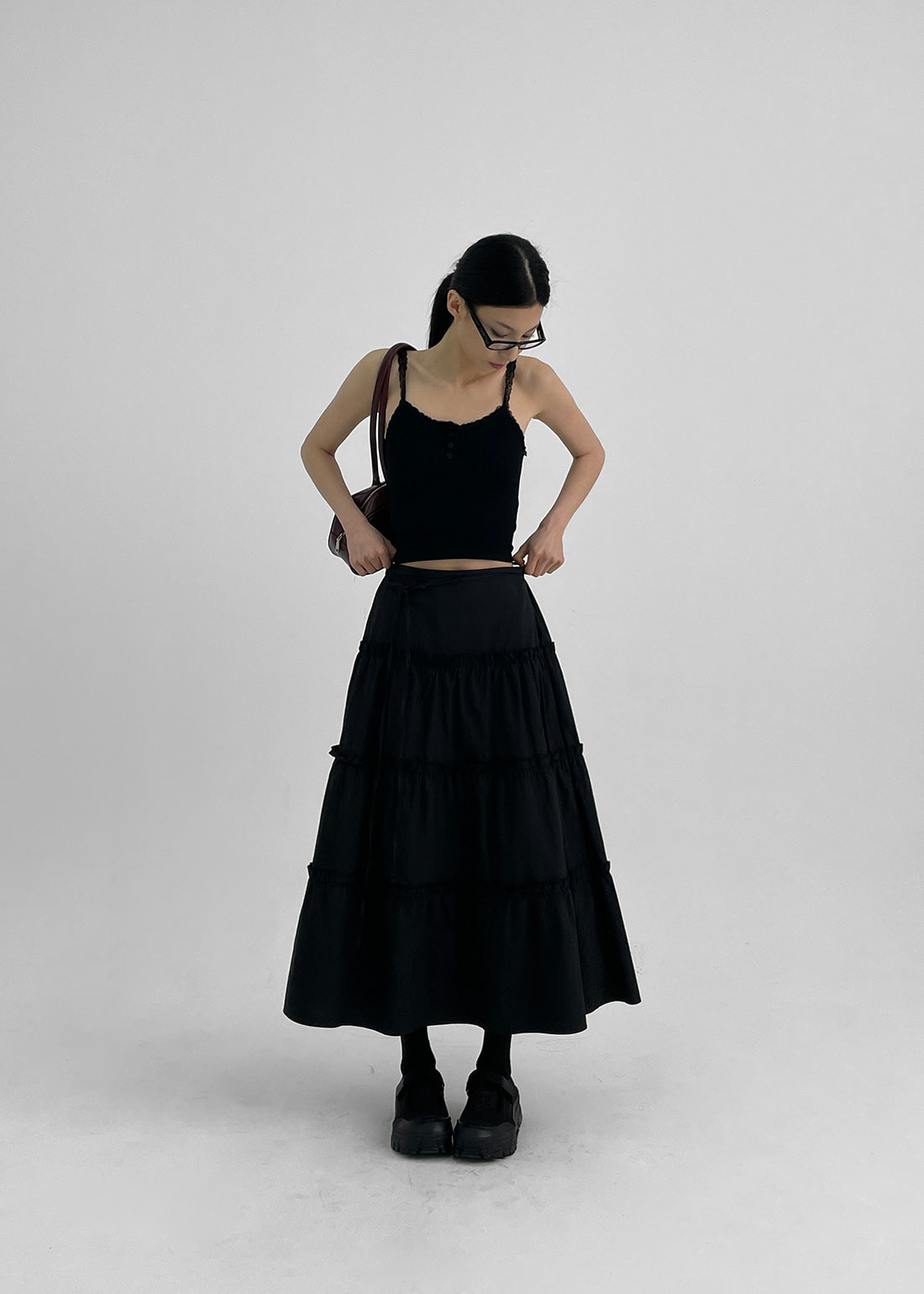[韓國銷量3000+] Signature Flare Long Skirt / 2colors