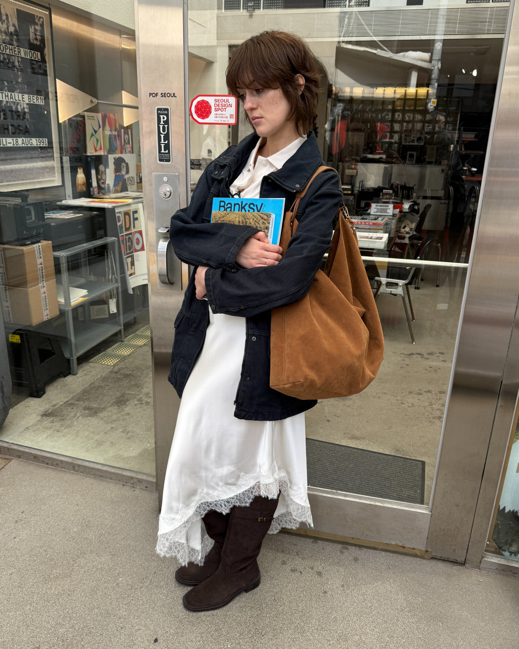 FINDKAPOOR RENTA BAG 45 - SUEDE CAMEL